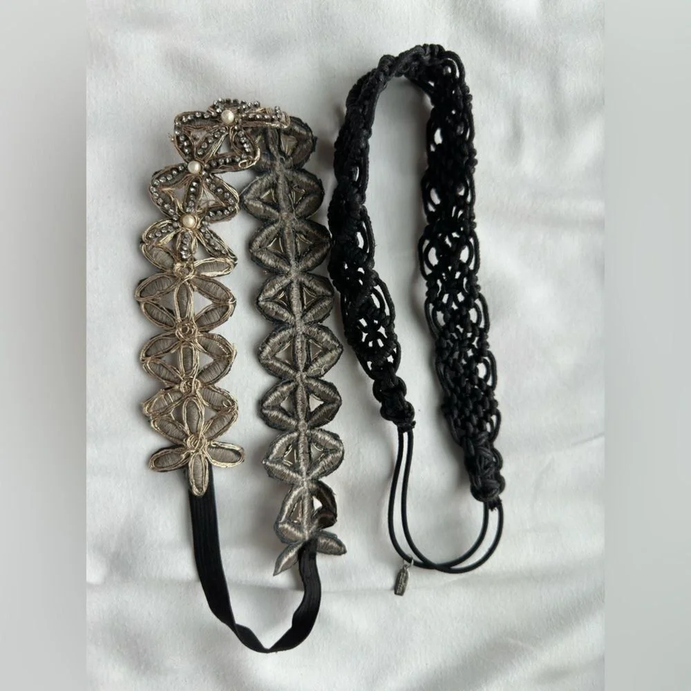 Womens Two Stretchy Dressy Hairbands